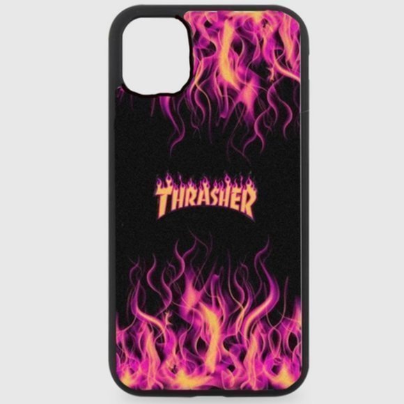 Hand Crafted Other - Black Thrasher Flame Phone Case
